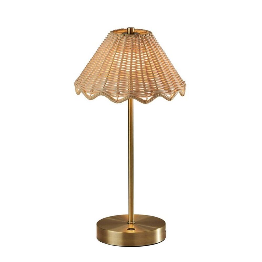 Open Box - Adesso -  Stevie Cordless Table Lamp: 15" LED 3-Way D Gold
